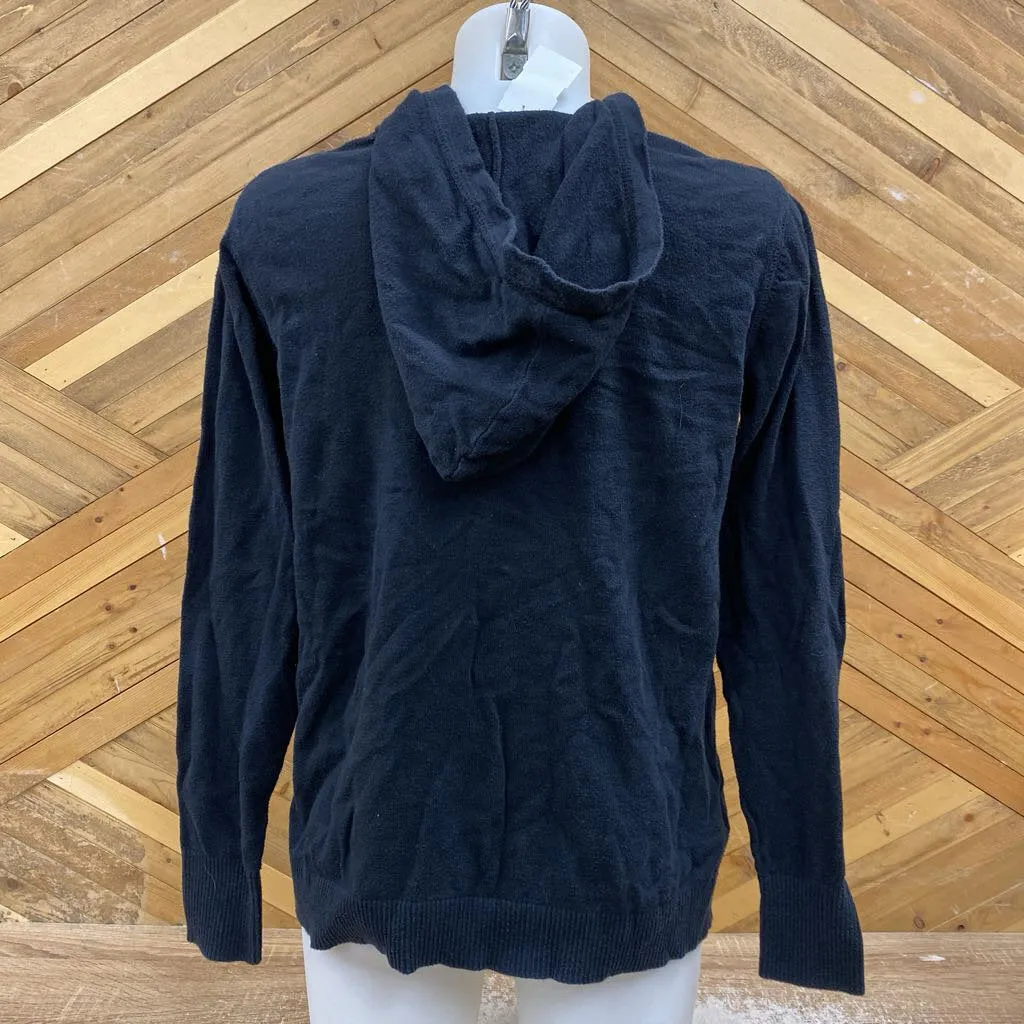 Eddie Bauer - Women's Hooded Sweater - MSRP comp $95: Black-women-LG