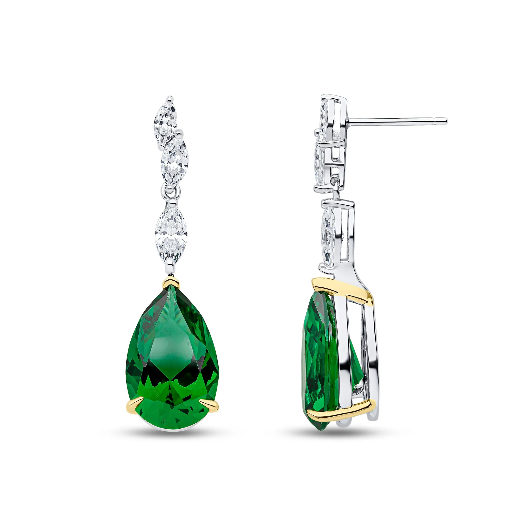 Emily Earrings (Emerald)