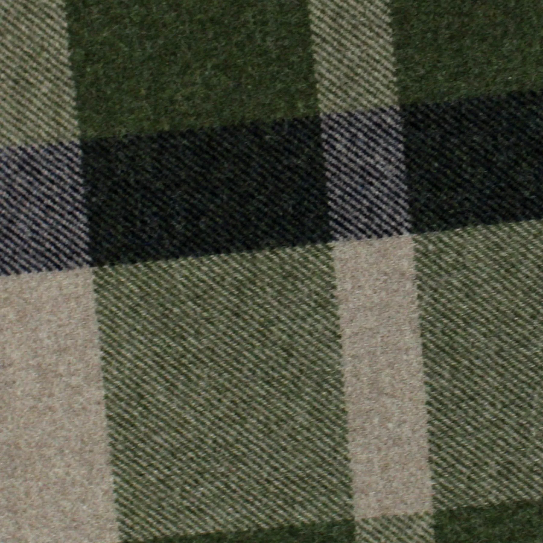 Ermenegildo Zegna Throw Blanket Green Plaid - Wool Alpaca Cashmere