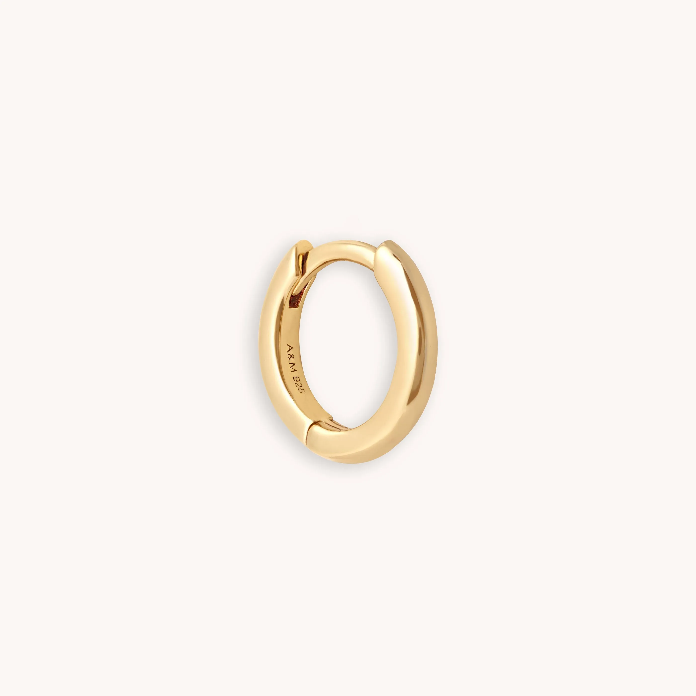 Essential 8mm Hoop in Gold