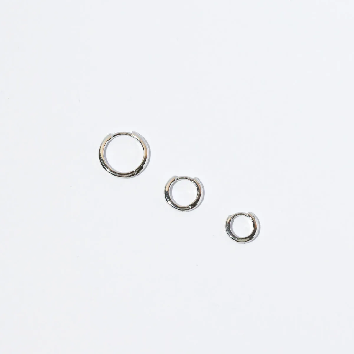 Essential 8mm Hoop in Silver