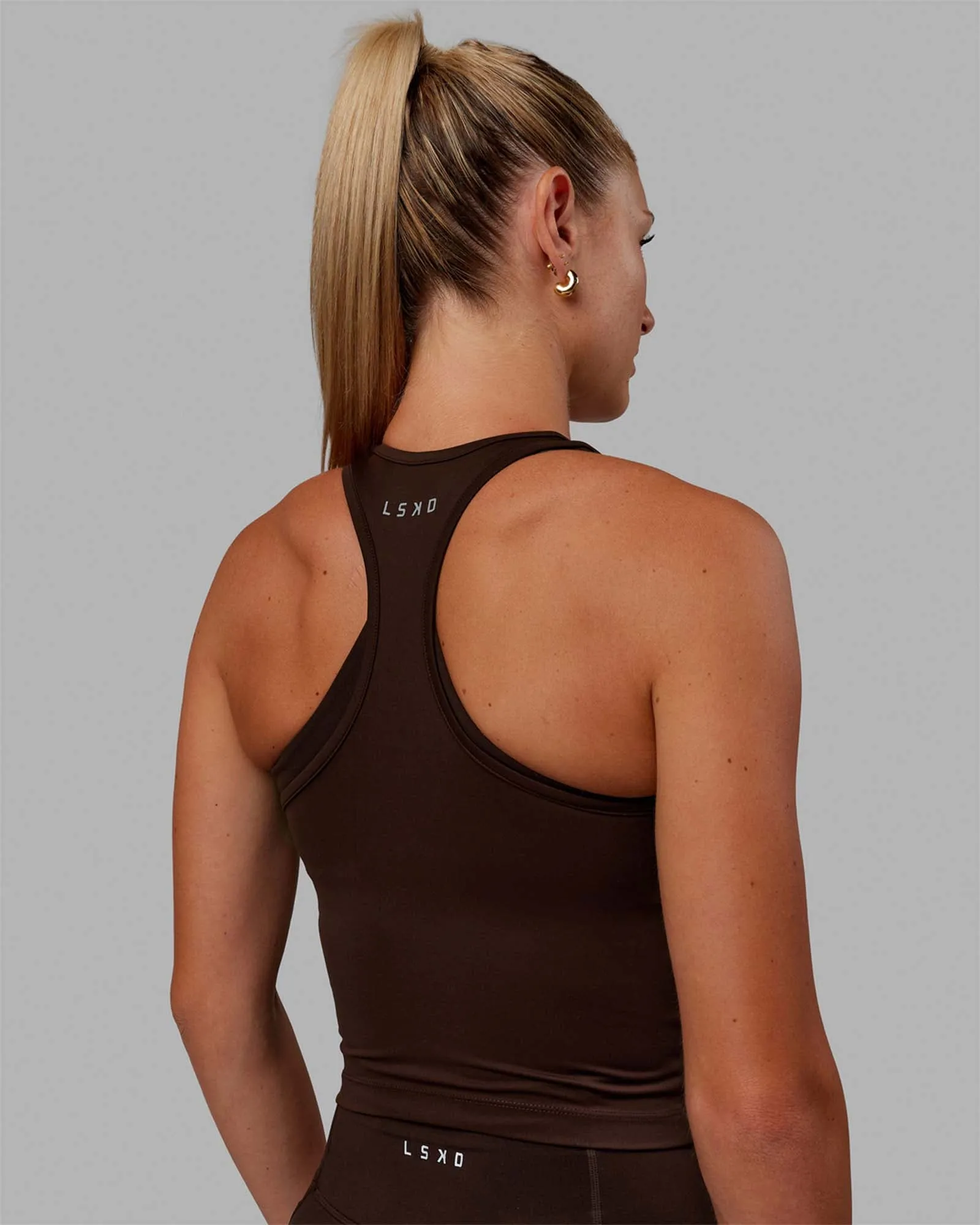 Flow Racerback Tank - Dark Chocolate