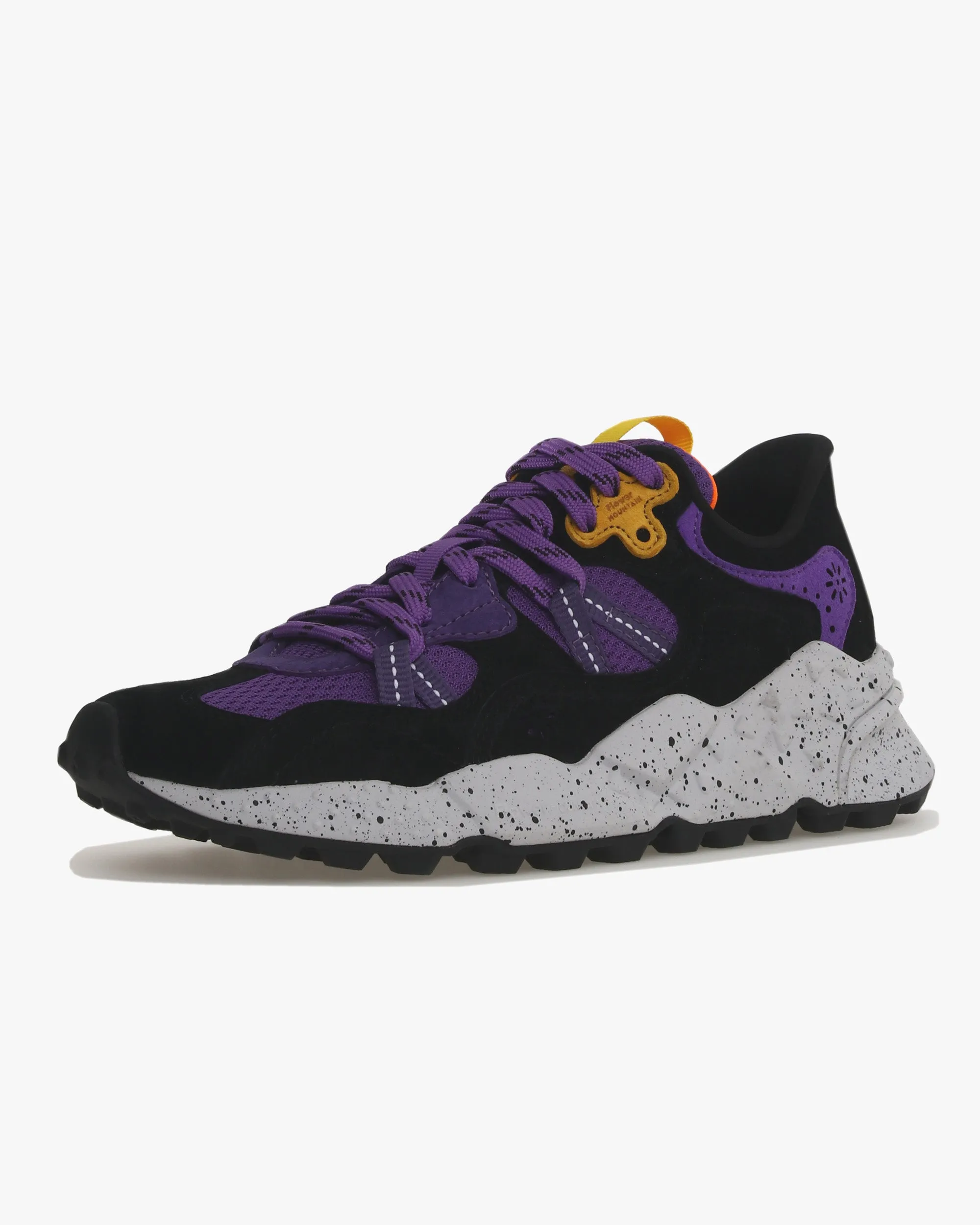 Flower Mountain Tiger Hill Suede & Nylon Mesh - Anthracite / Violet