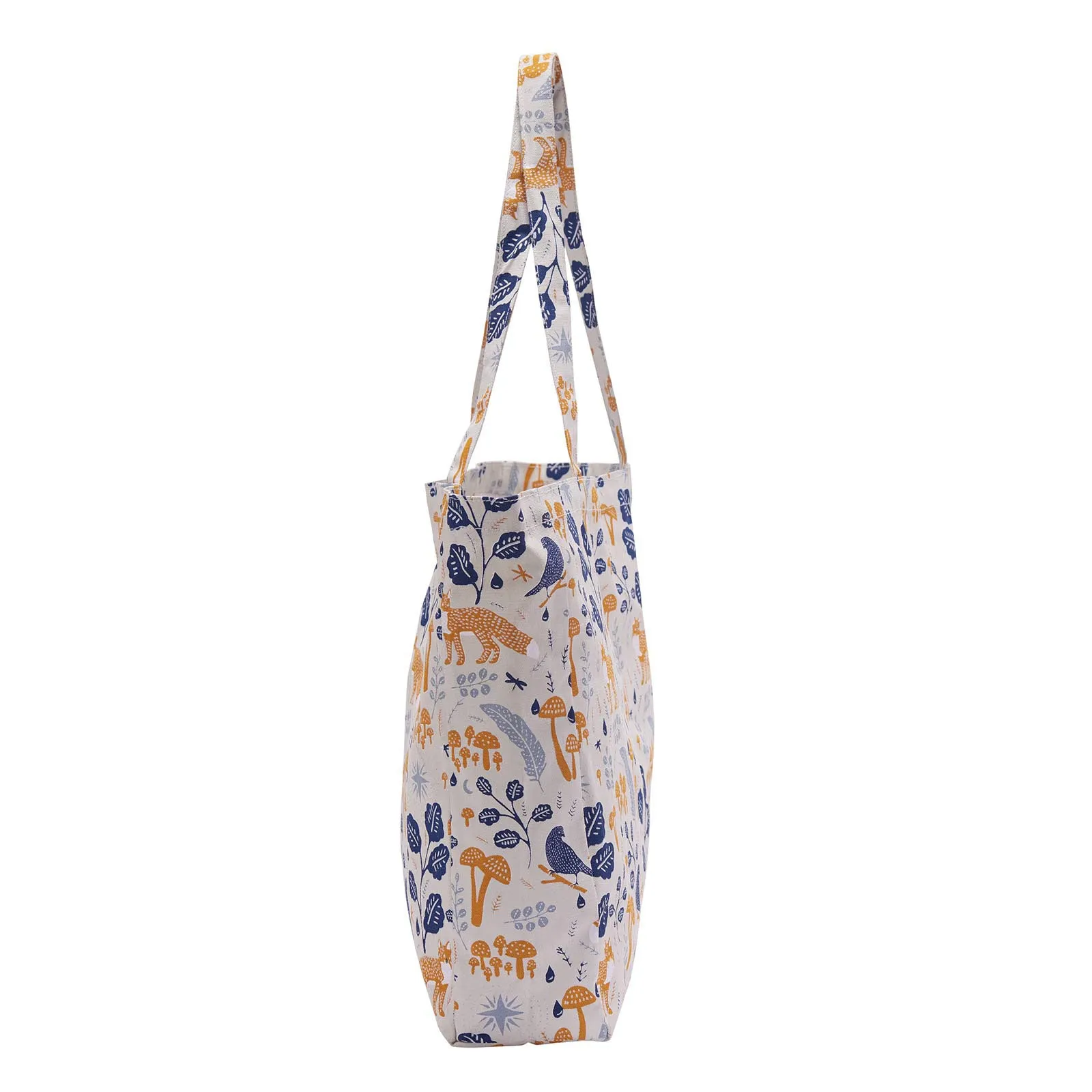 Fox and Feathers Little Shopper Tote Bag