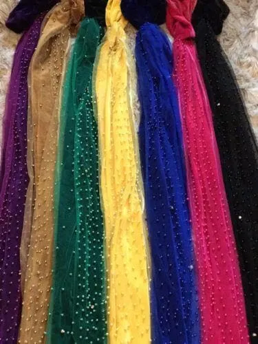 Fully Beaded  Double velvet Turban headwraps ....available in different colour