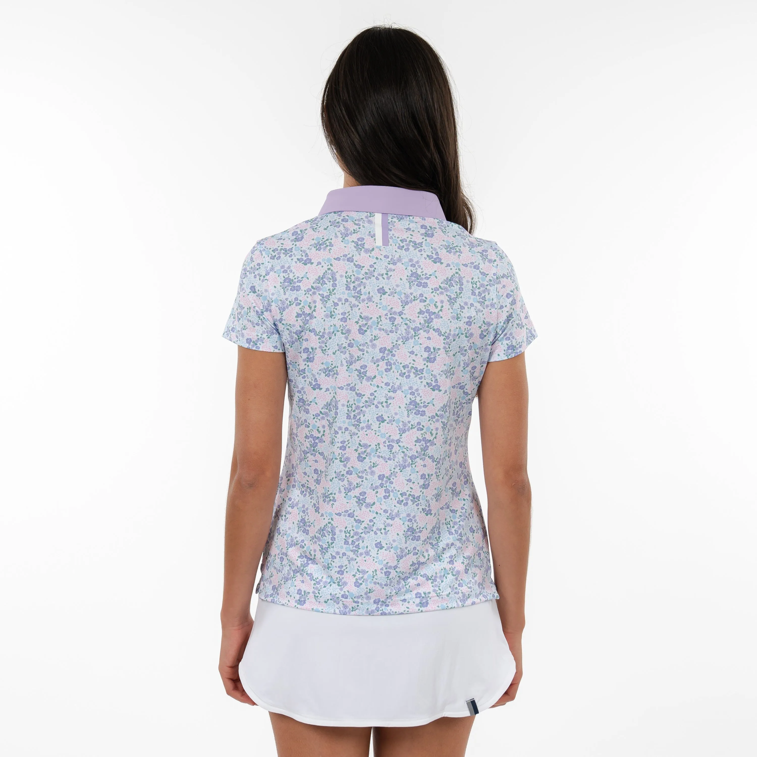 Garden Performance Polo | The Garden - White/Lilac