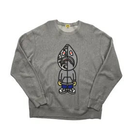 Grey Teriyaki Source x A Bathing Ape (BAPE) Sweatshirt - Large