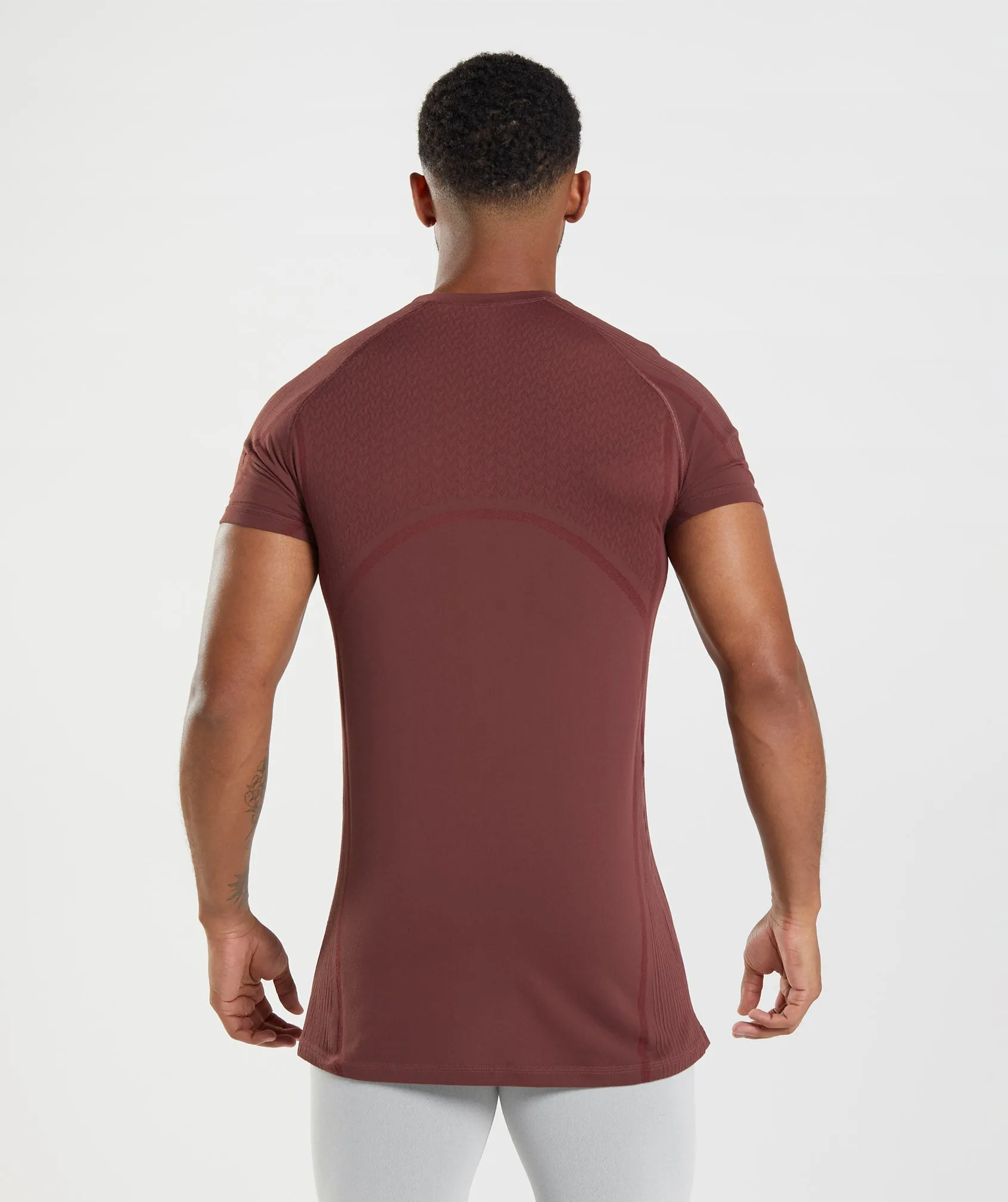 Gymshark 315 Seamless T-Shirt - Cherry Brown