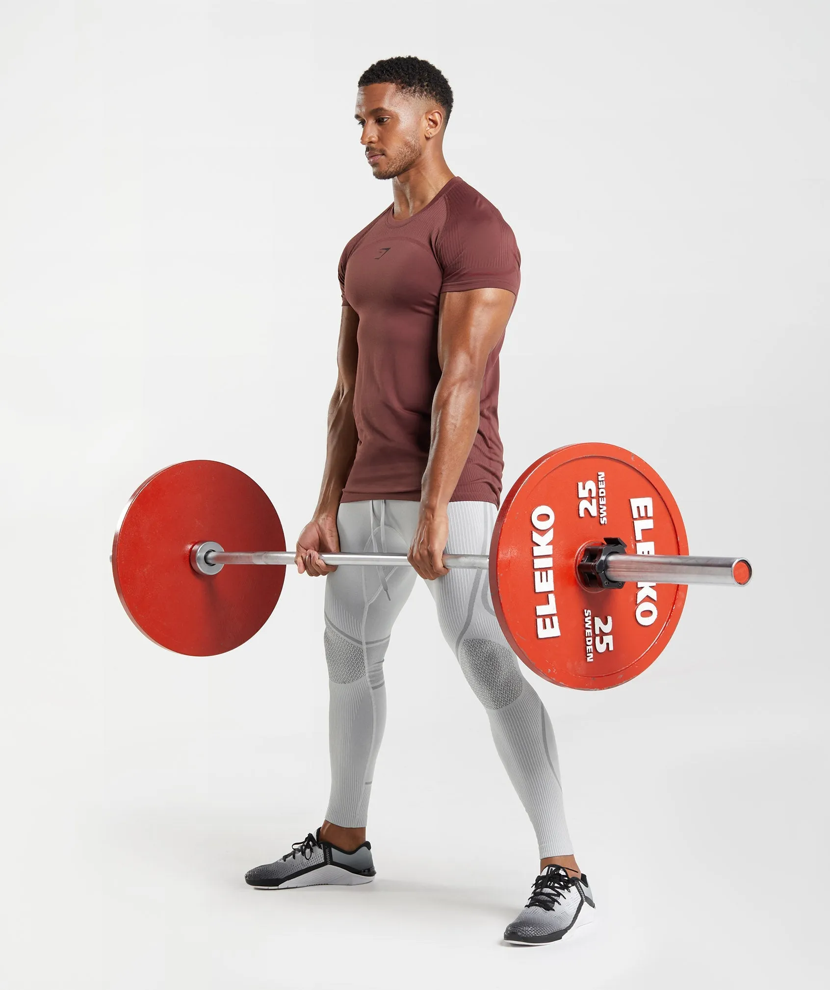 Gymshark 315 Seamless T-Shirt - Cherry Brown