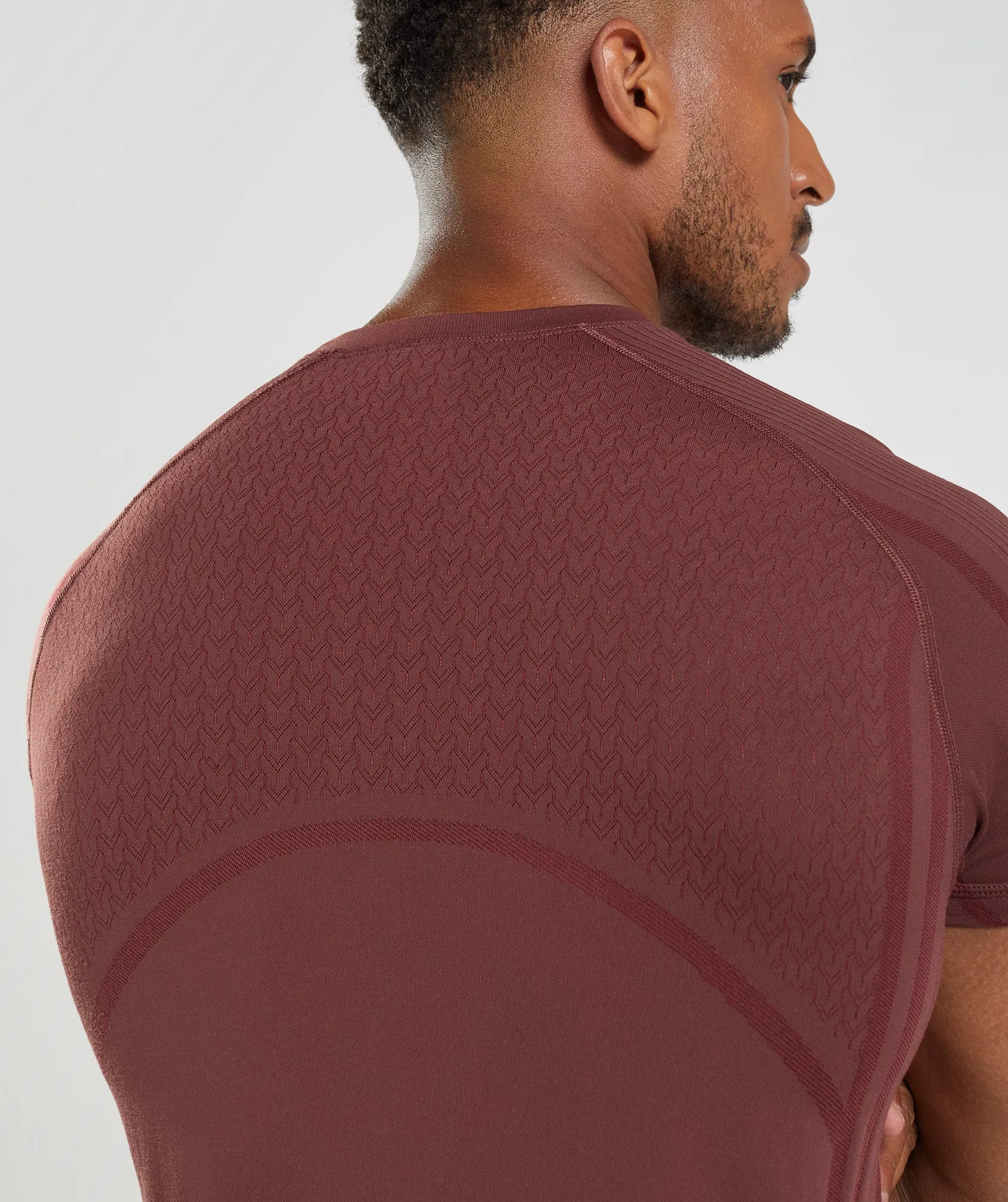 Gymshark 315 Seamless T-Shirt - Cherry Brown