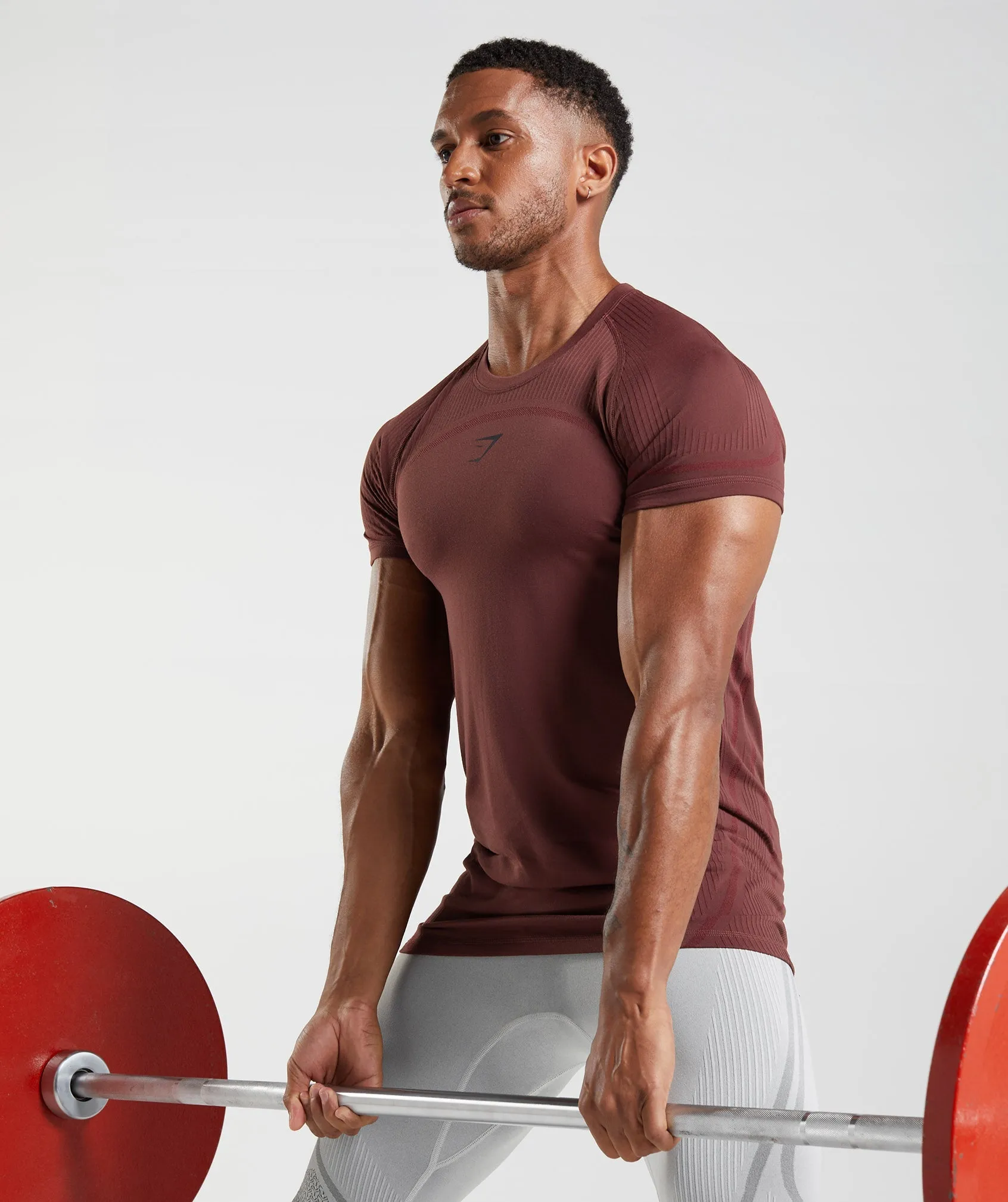 Gymshark 315 Seamless T-Shirt - Cherry Brown