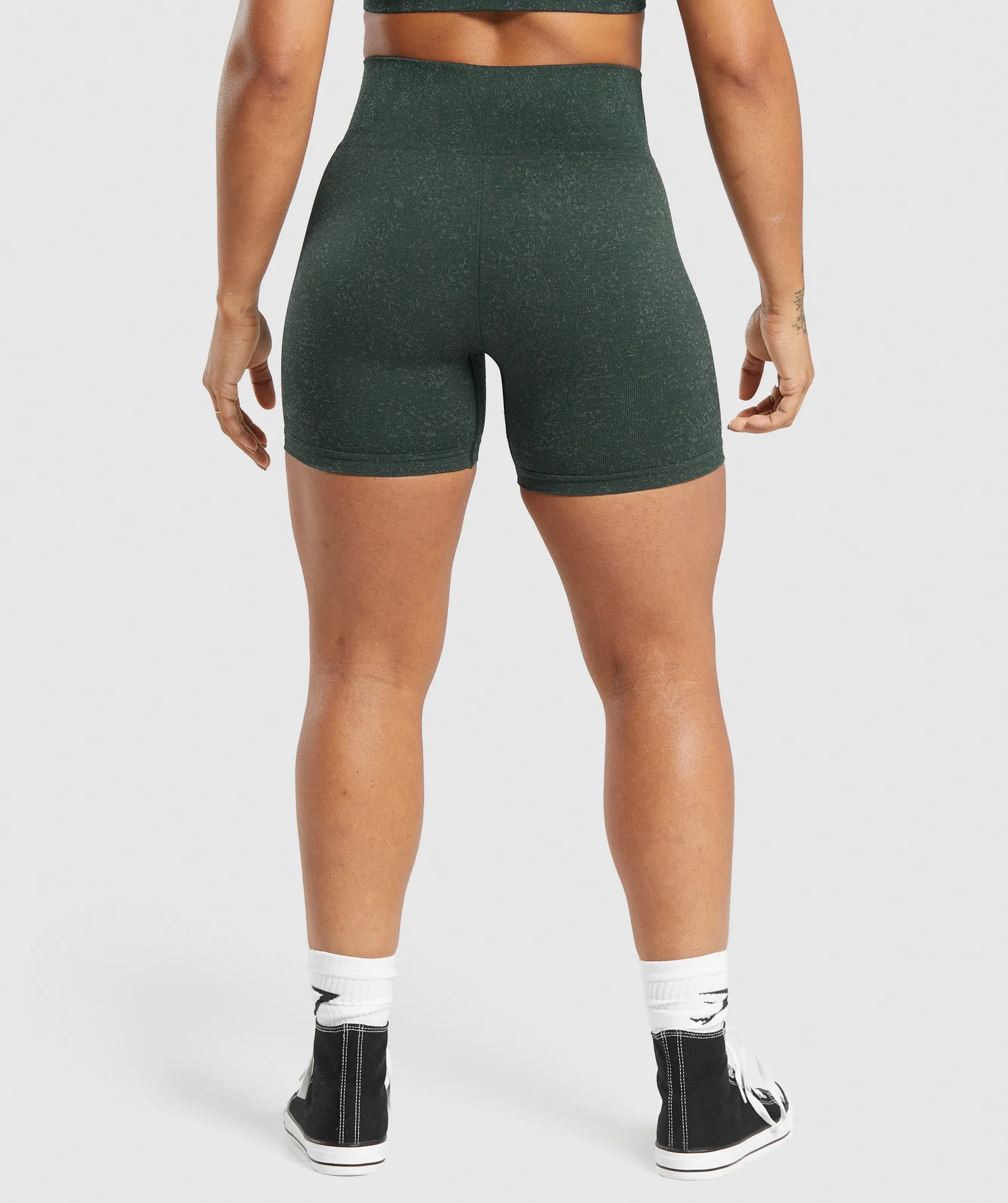 Gymshark Adapt Fleck Seamless Shorts - Victory Green/ Unit Green