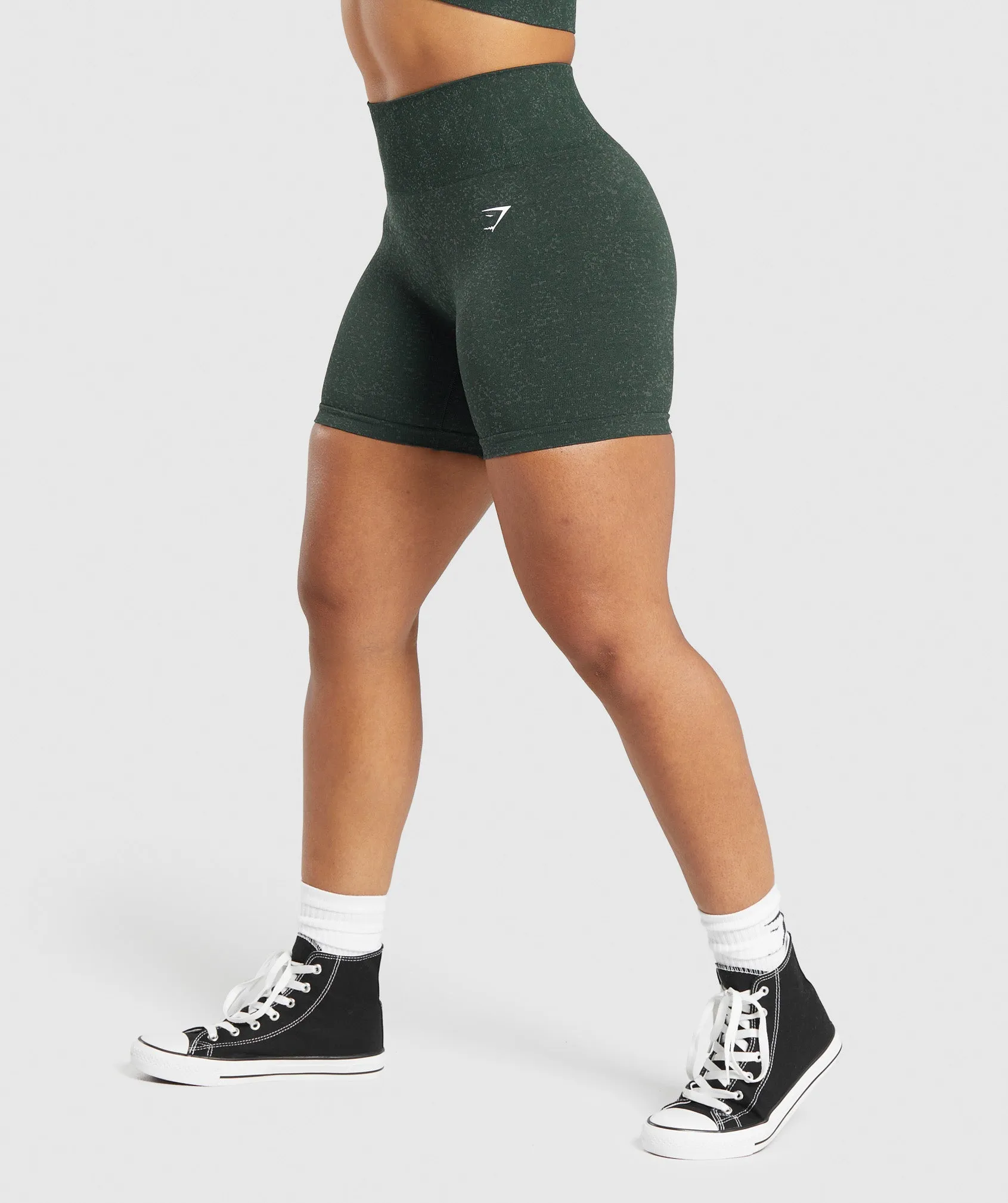 Gymshark Adapt Fleck Seamless Shorts - Victory Green/ Unit Green