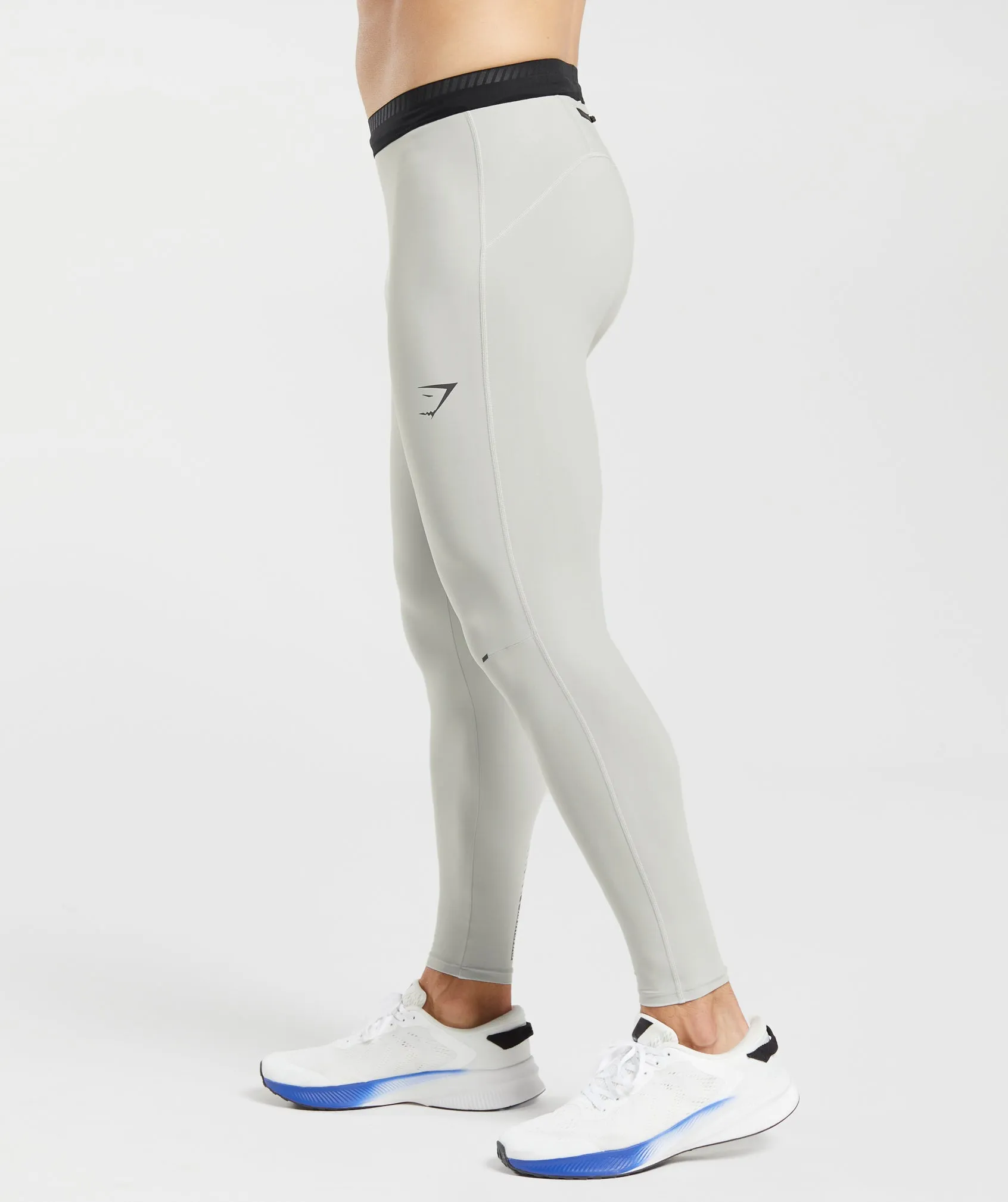 Gymshark Apex Run Tights - Light Grey