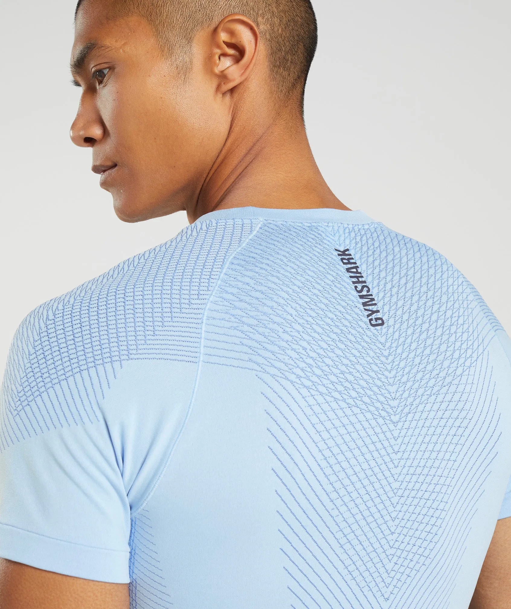 Gymshark Apex Seamless T-Shirt - Linen Blue/Court Blue