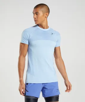 Gymshark Apex Seamless T-Shirt - Linen Blue/Court Blue