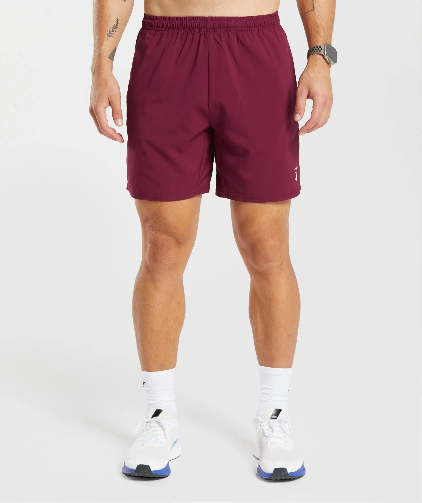 Gymshark Arrival 7" Shorts - Plum Pink