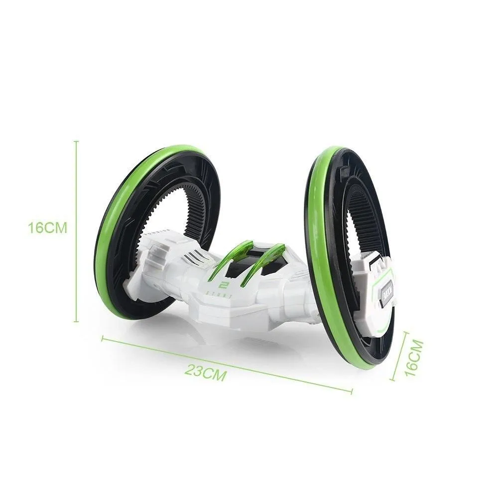 High Speed Rotating Two Wheels RC Stunt Race Car with Double-sided Tumbling