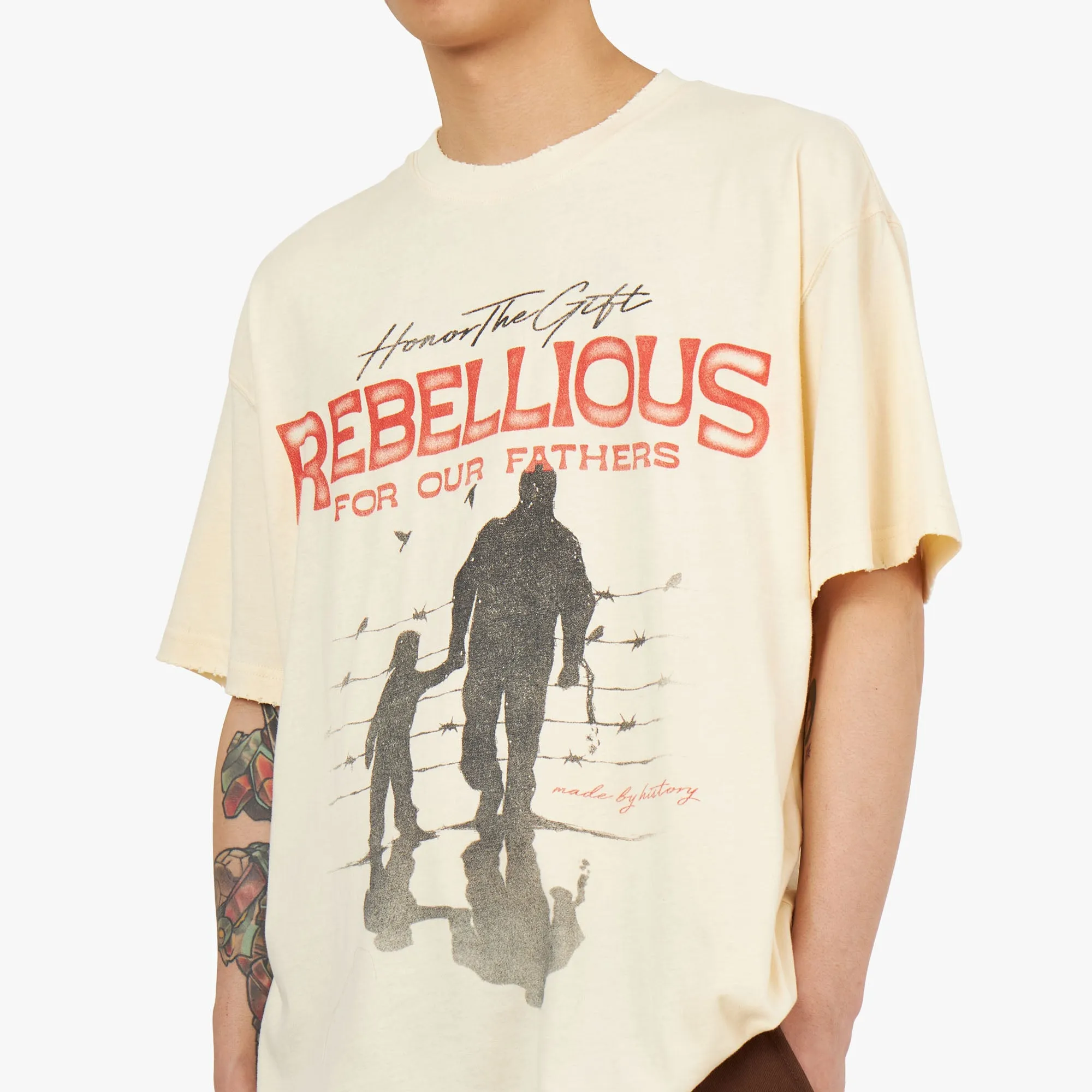 Honor The Gift Rebellious For Our Father T-shirt / Bone