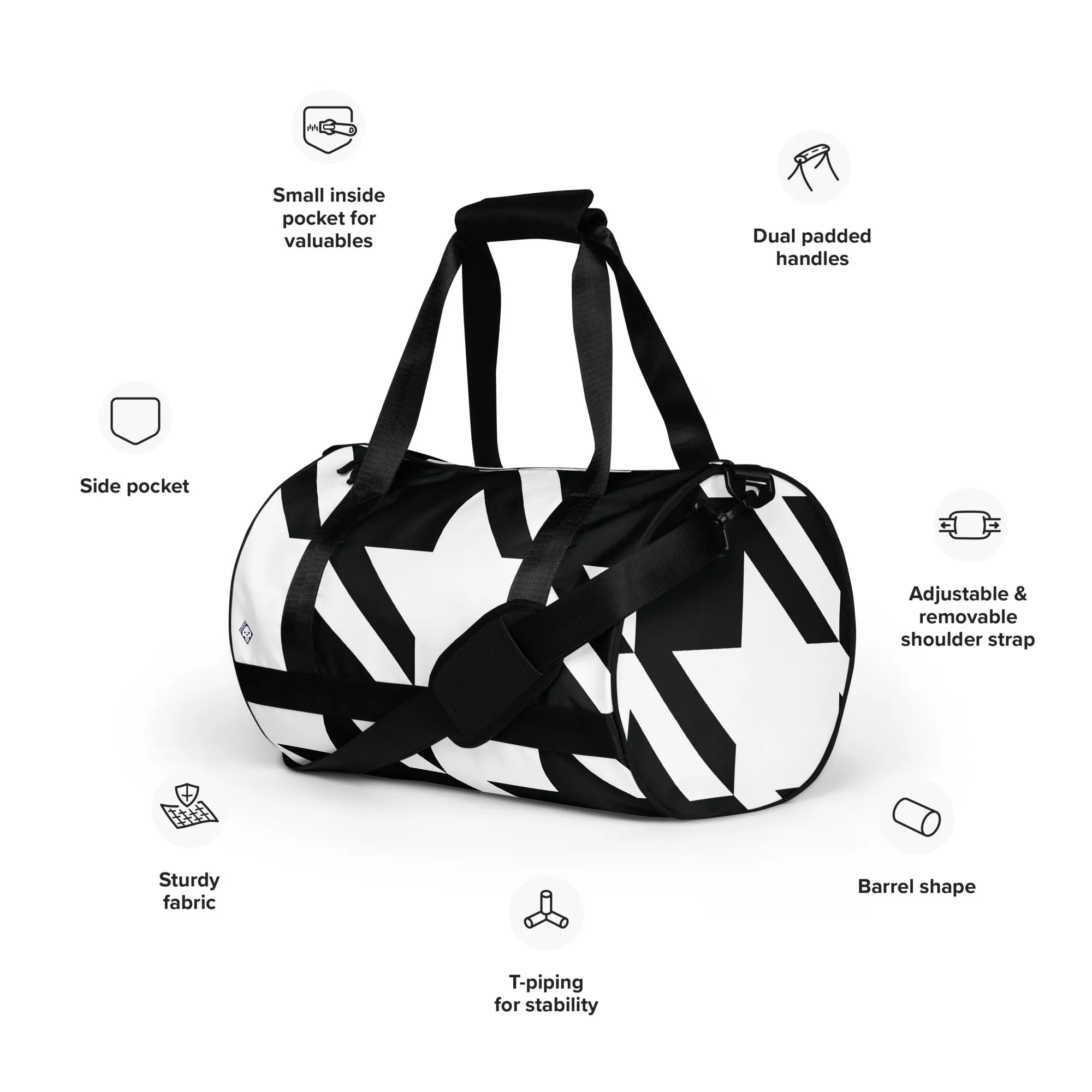 Houndstooth Gym Bag 001