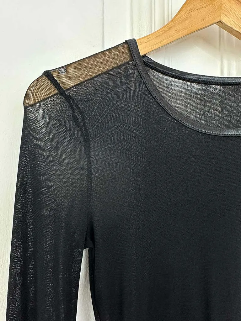 I.D Mesh Layering Top - Black