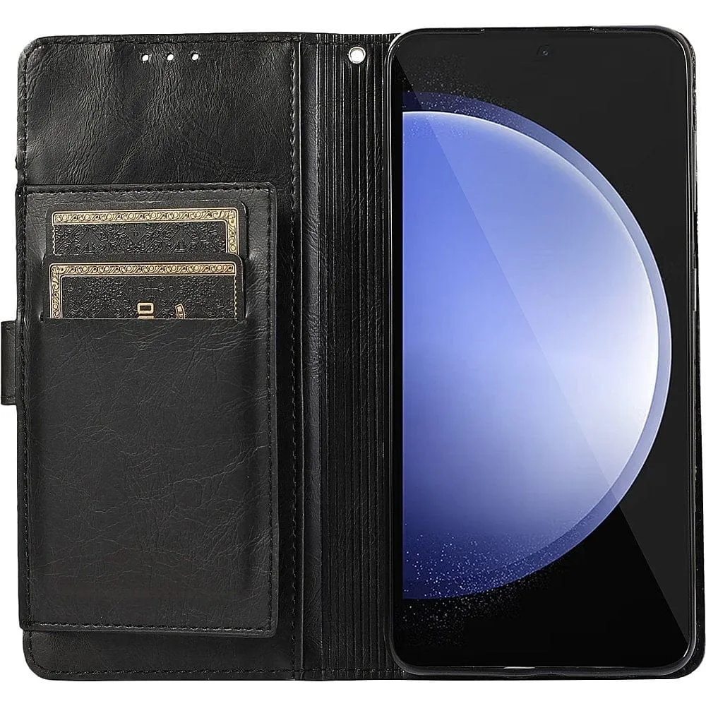 Indy Series Genuine Leather Wallet Case - Samsung Galaxy S23 FE