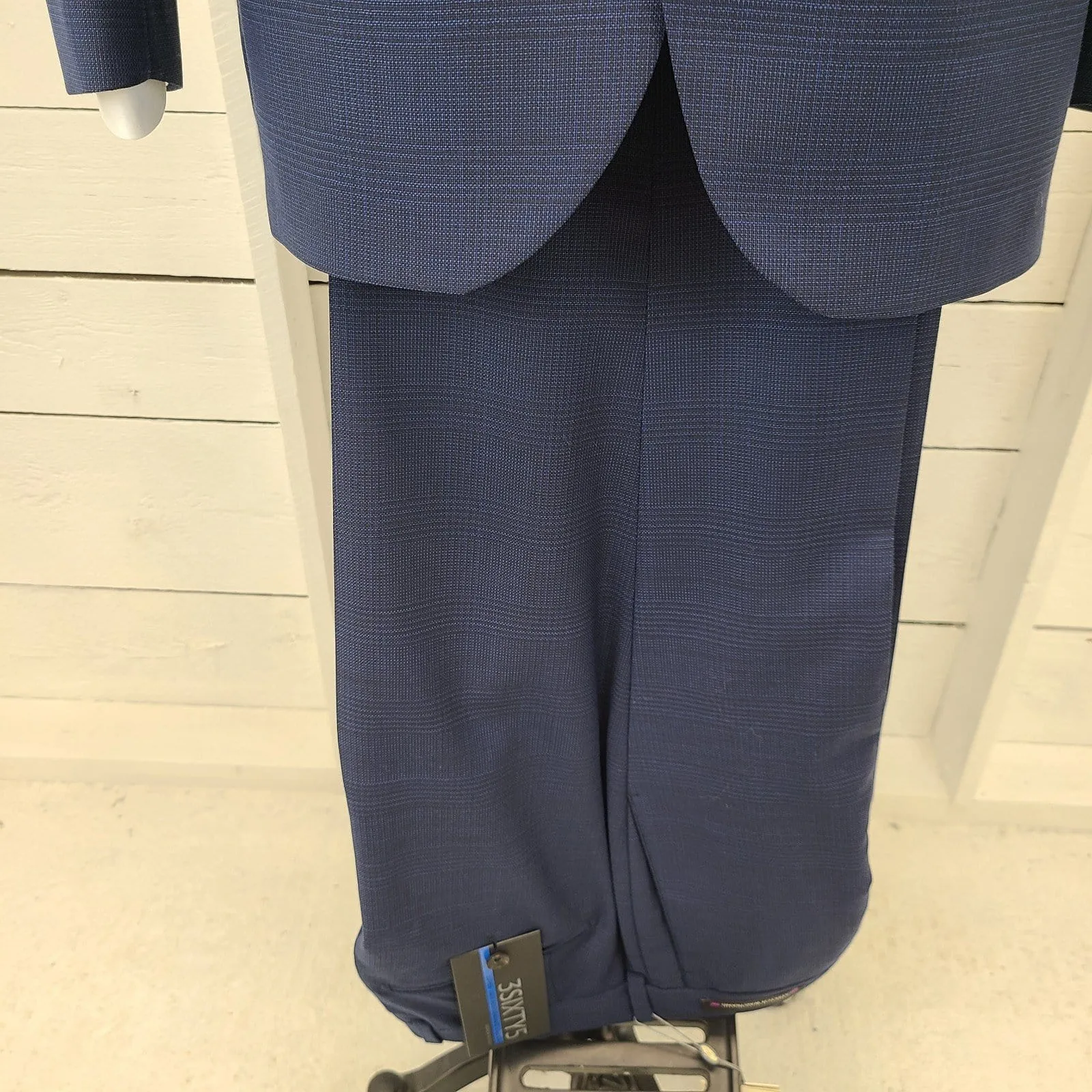 Jack Victor Blue Checked Suit Separate Pant - SP3022 *Pant Only*