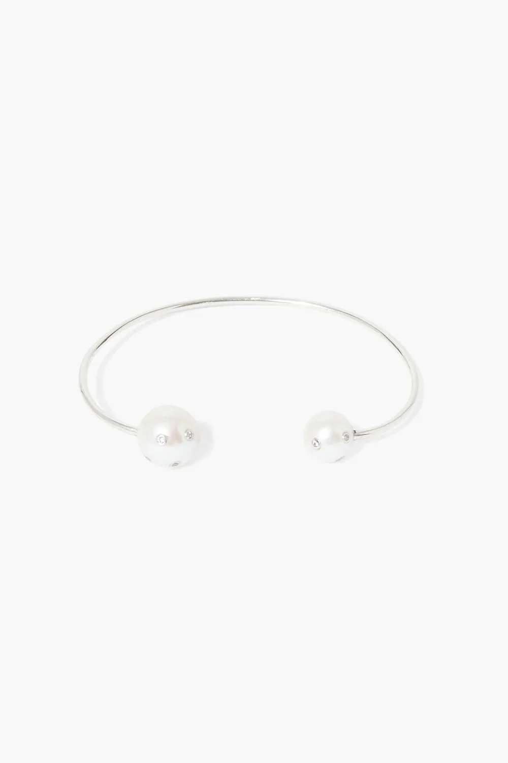 Joanna Diamond Cuff White Pearl