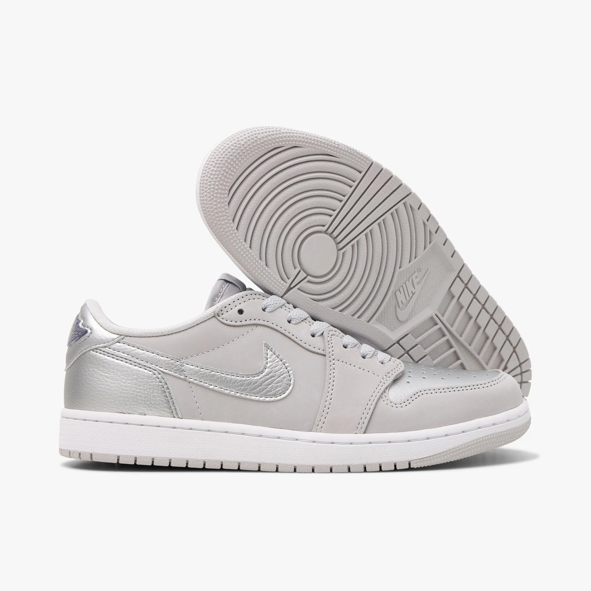 Jordan 1 Retro Low OG Neutral Grey / Metallic Silver - White