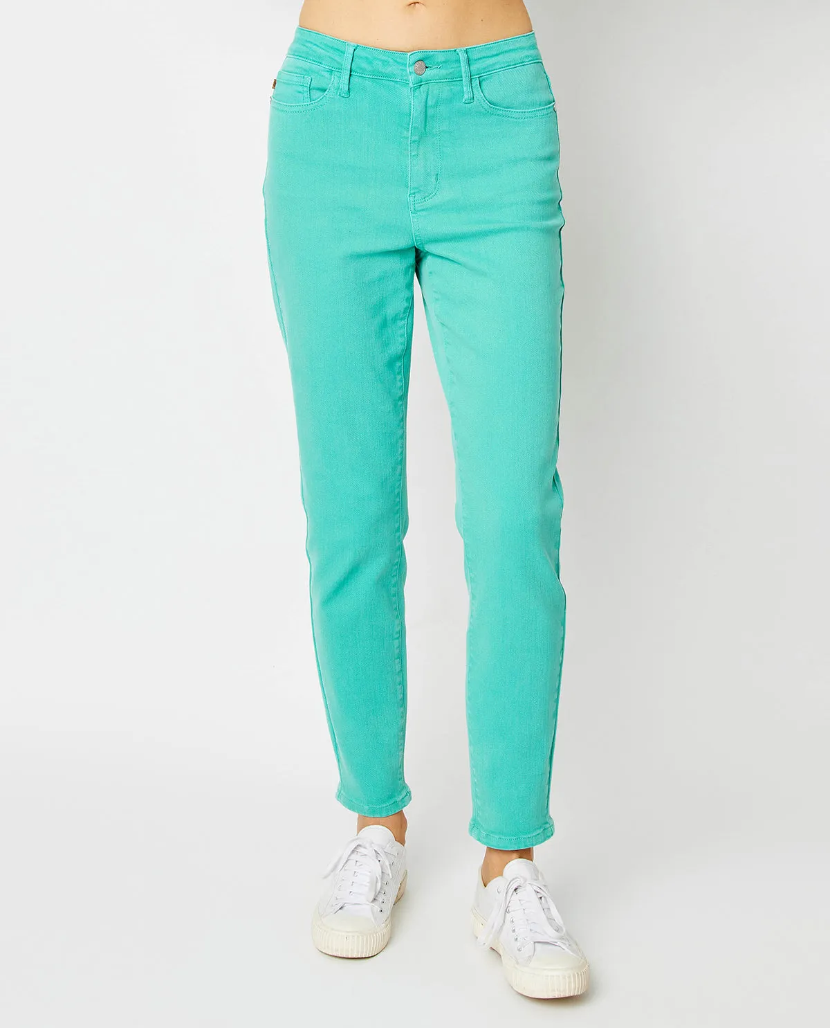 Judy Blue High Waist Garment Dyed Slim Jeans