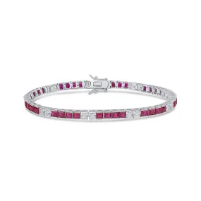 Katy Bracelet (Ruby/White)