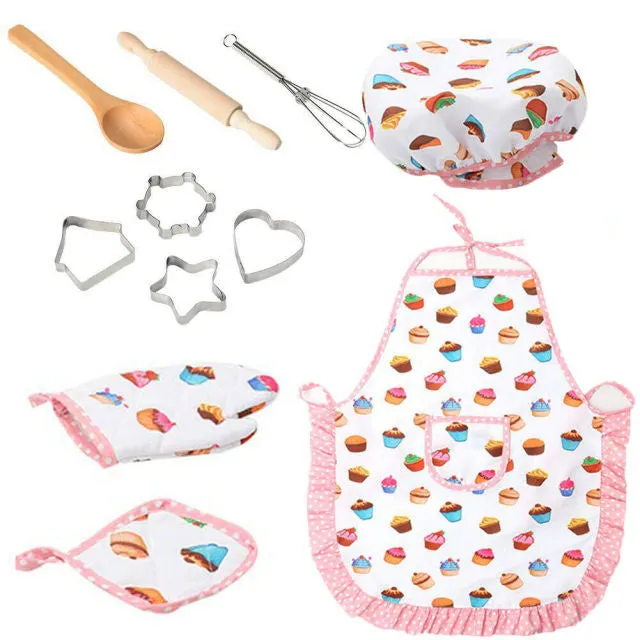 Kids Cooking Baking Set Kitchen Girls Toys Role Play Children/ kids cooking and baking set