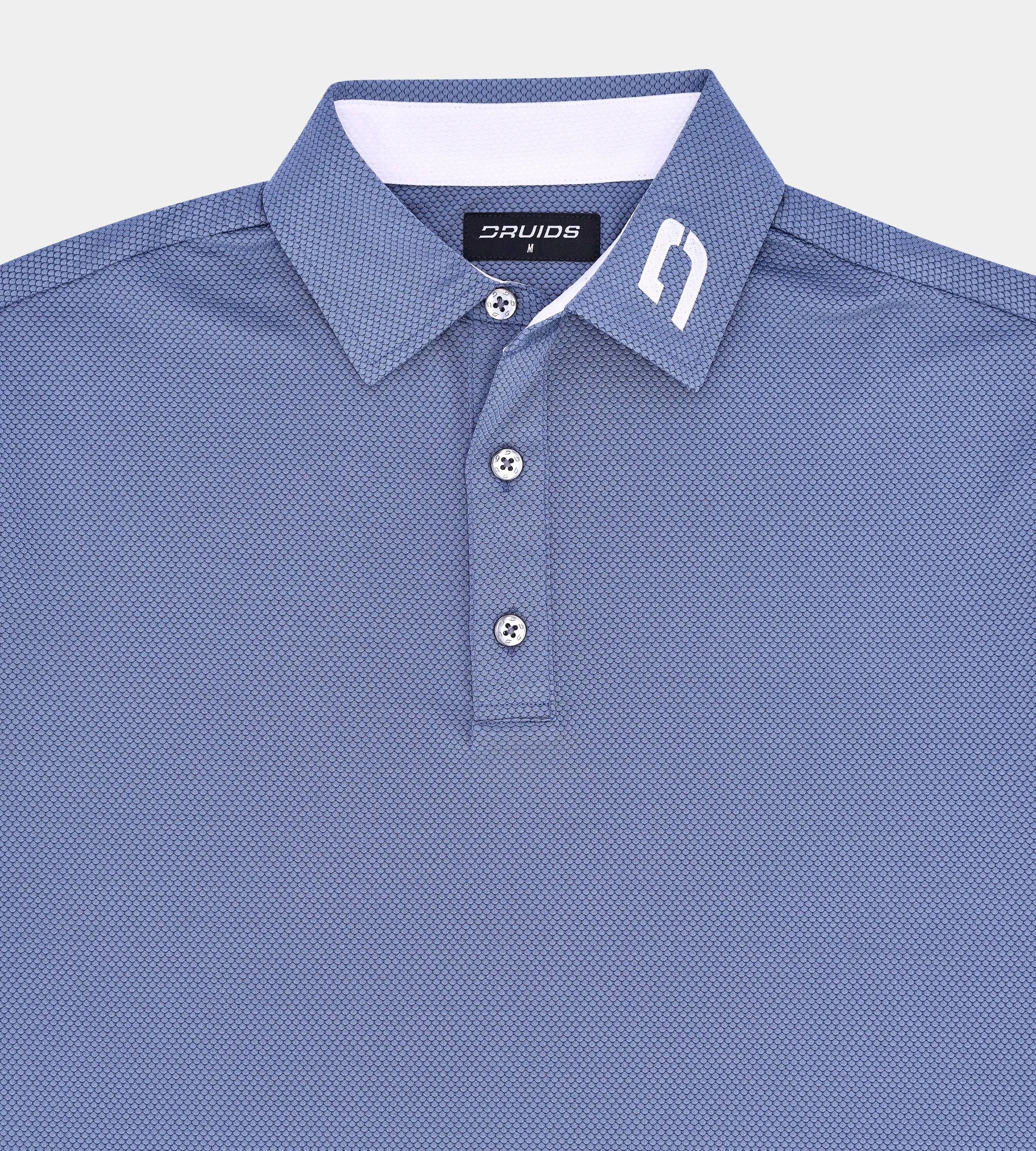 KIDS HONEYCOMB POLO - OCEAN