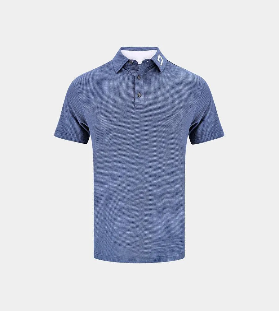 KIDS HONEYCOMB POLO - OCEAN