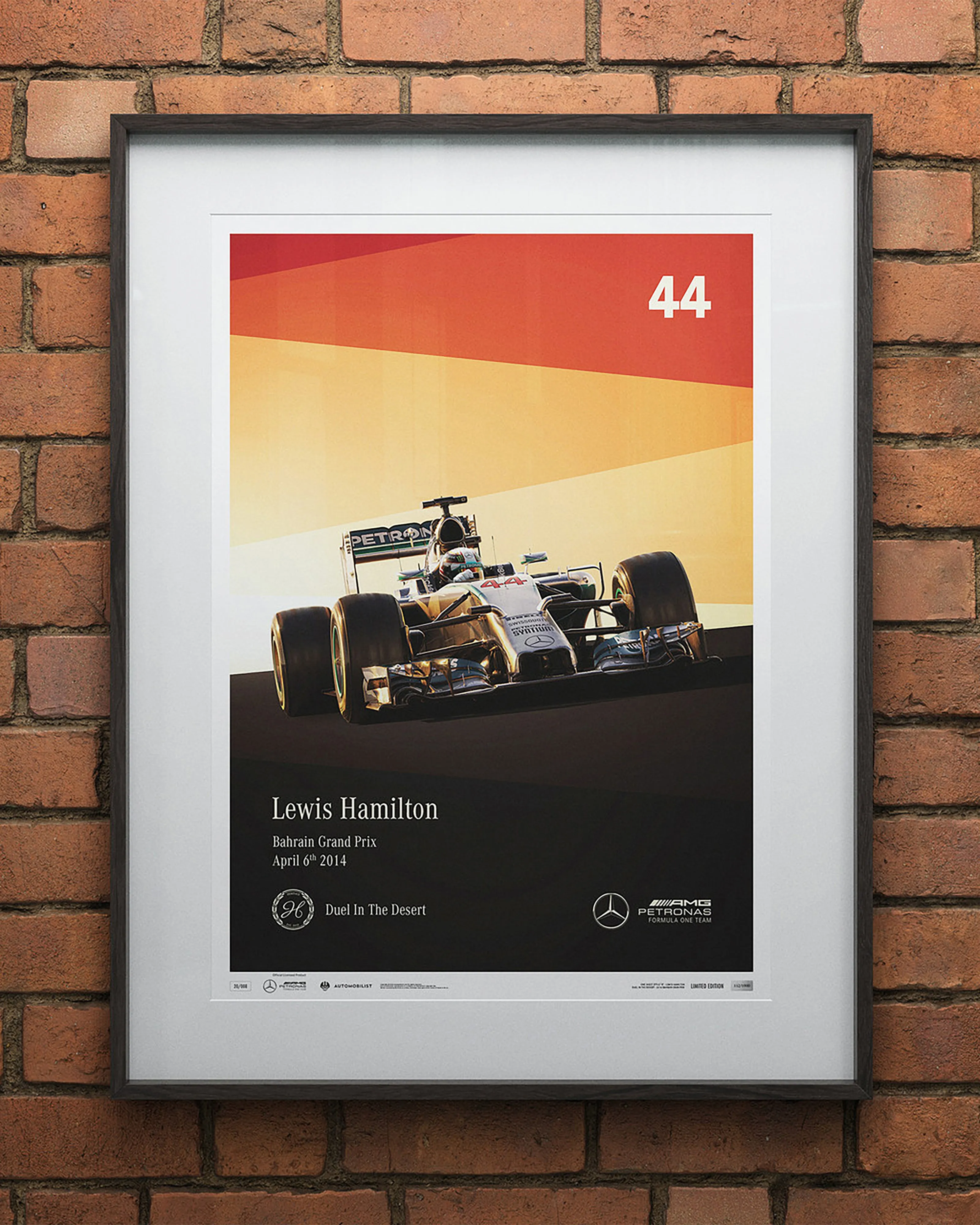 Lewis Hamilton 2014 Limited Edition Poster