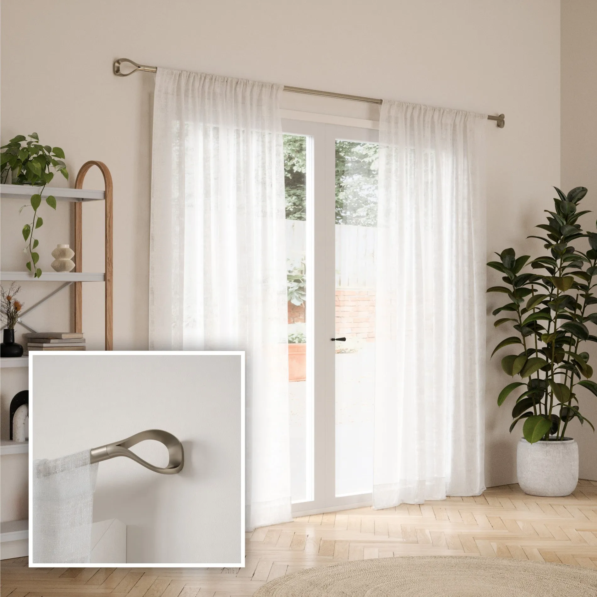 Loop 1" Curtain Rod