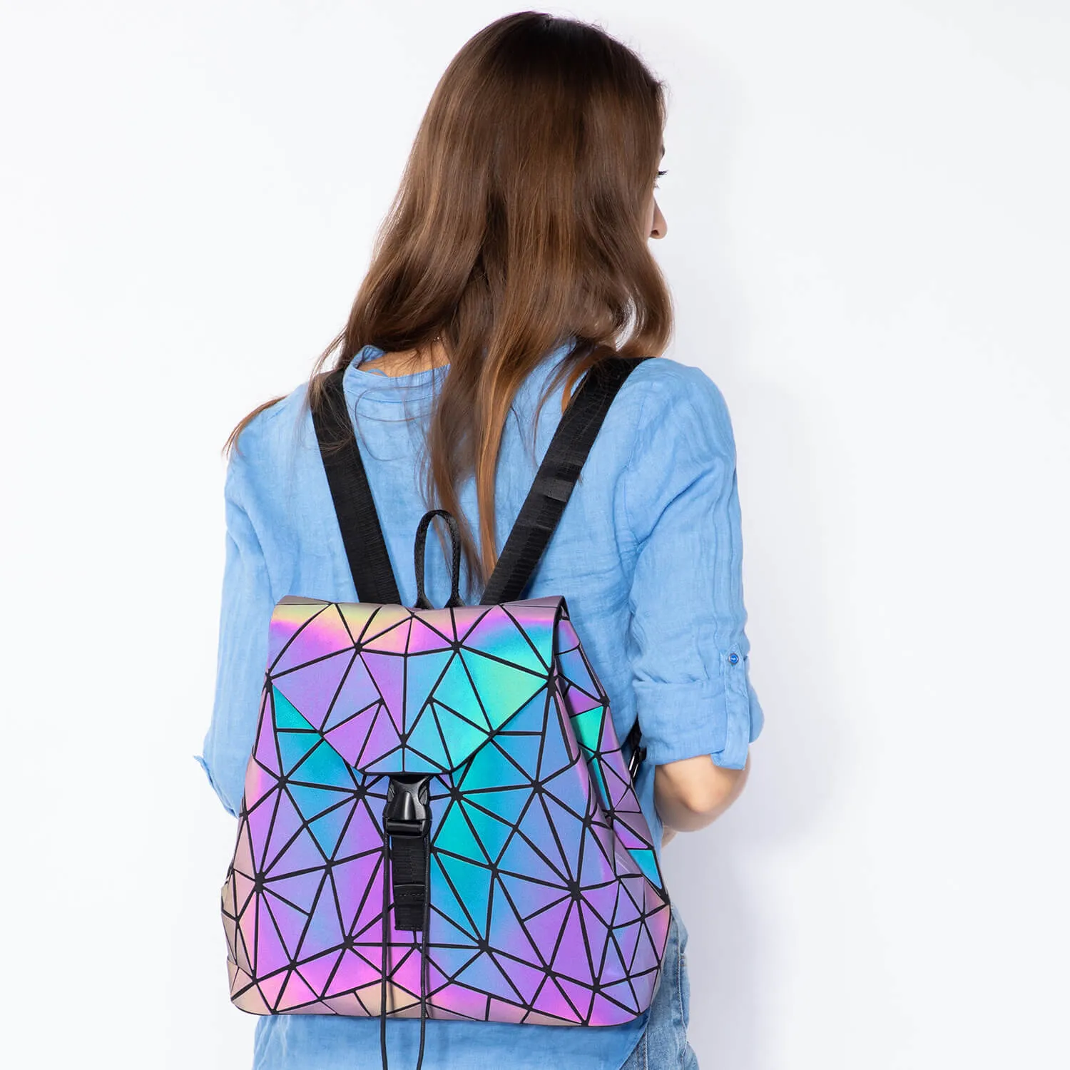 Luminous Geometric Backpack✨🎒