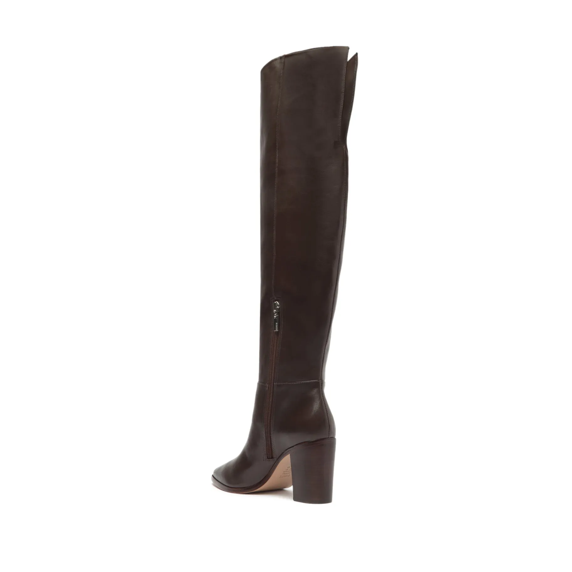 Magali Block Over the Knee Leather Boot