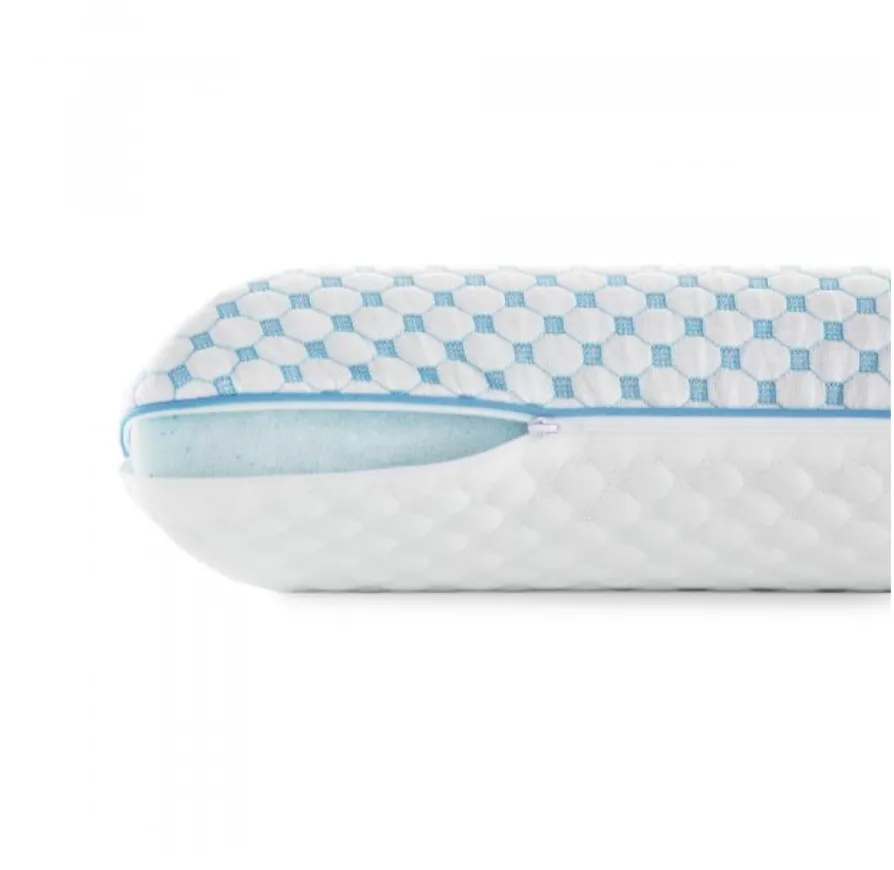 Malouf HyperChill™ Technology Gel Memory Foam Pillow   Reversible Cooling Cover