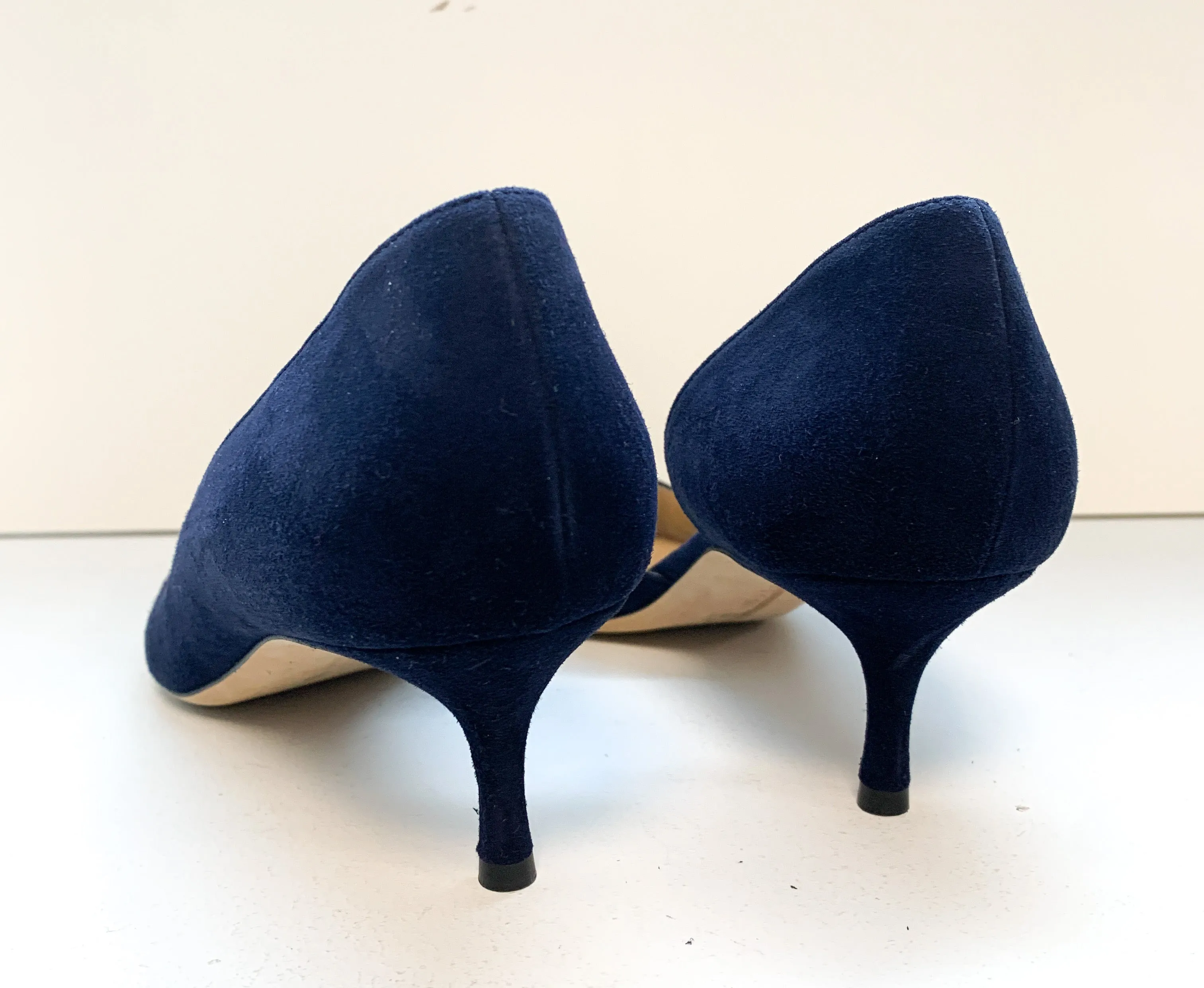 Manolo Blahnik Pumps Navy Suede 39