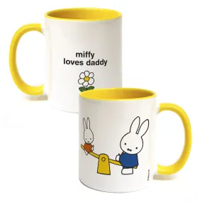 miffy loves daddy  Personalised Coloured Insert Mug