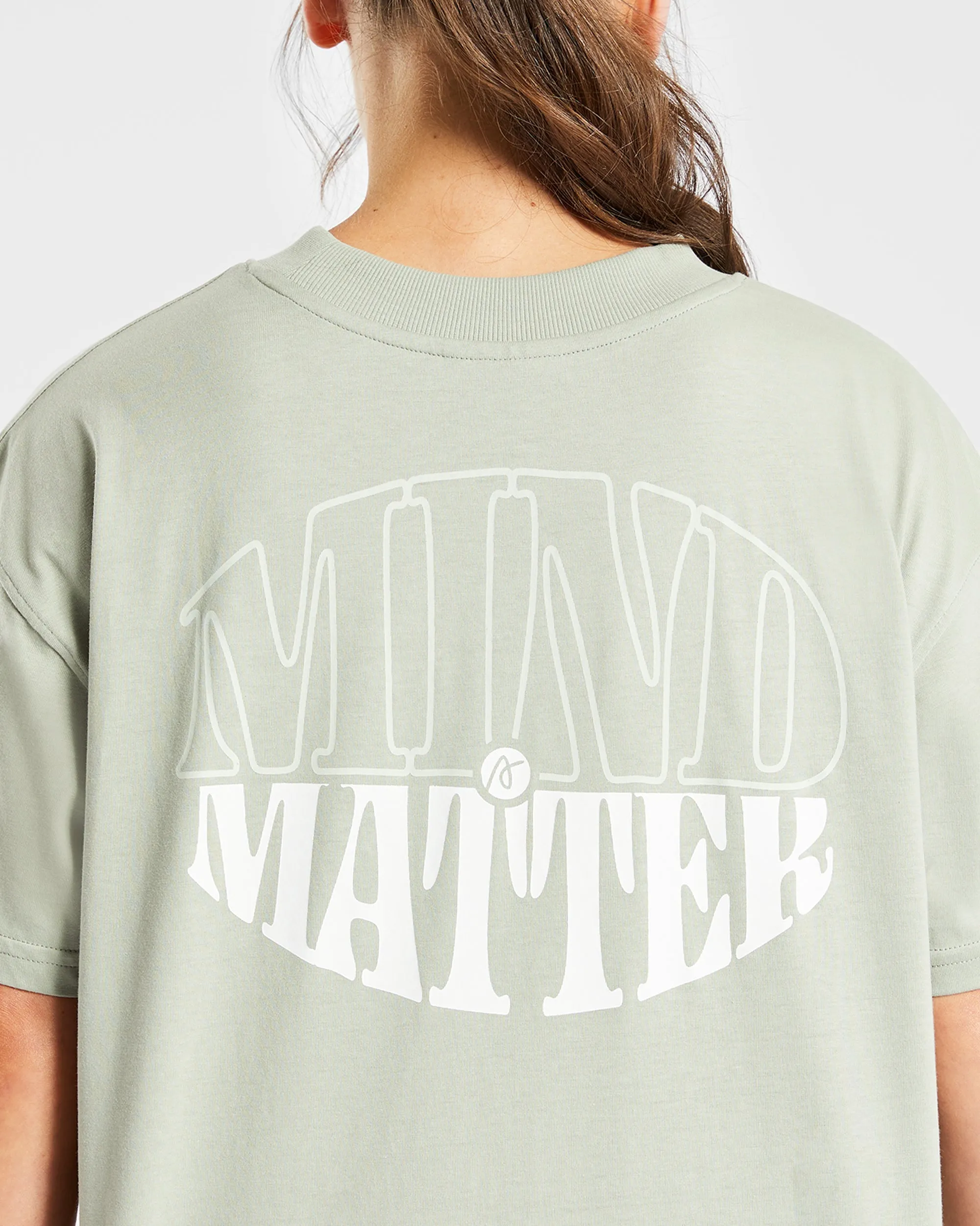 Mind Over Matter Oversized T Shirt - Green