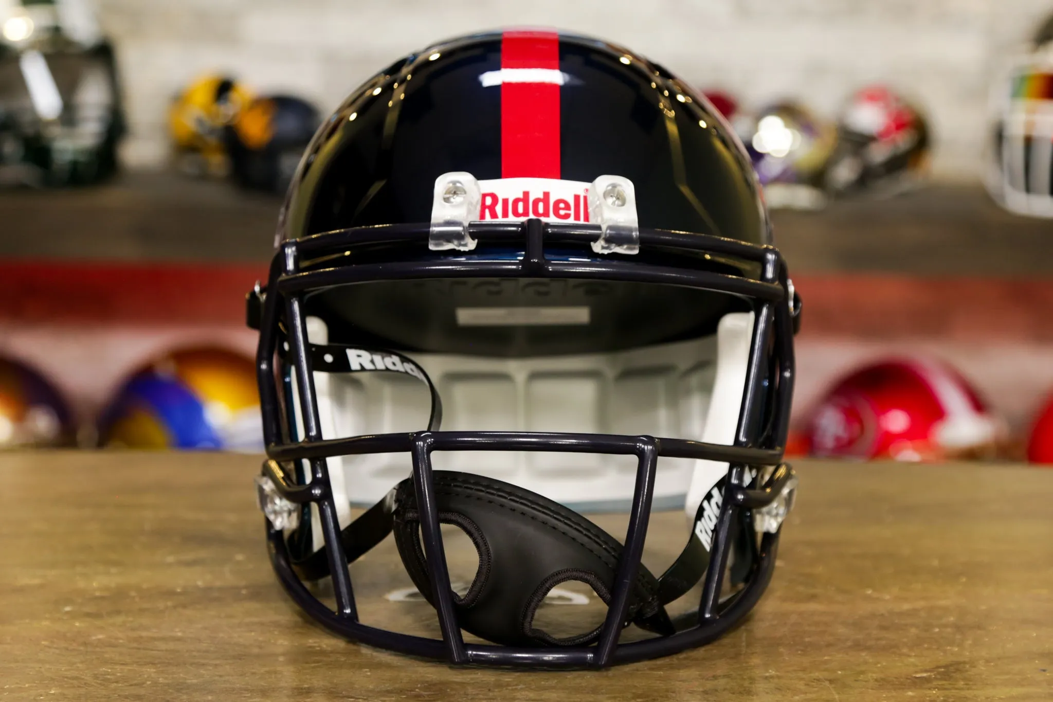 Mississippi Rebels Riddell Speed Replica Helmet - Navy