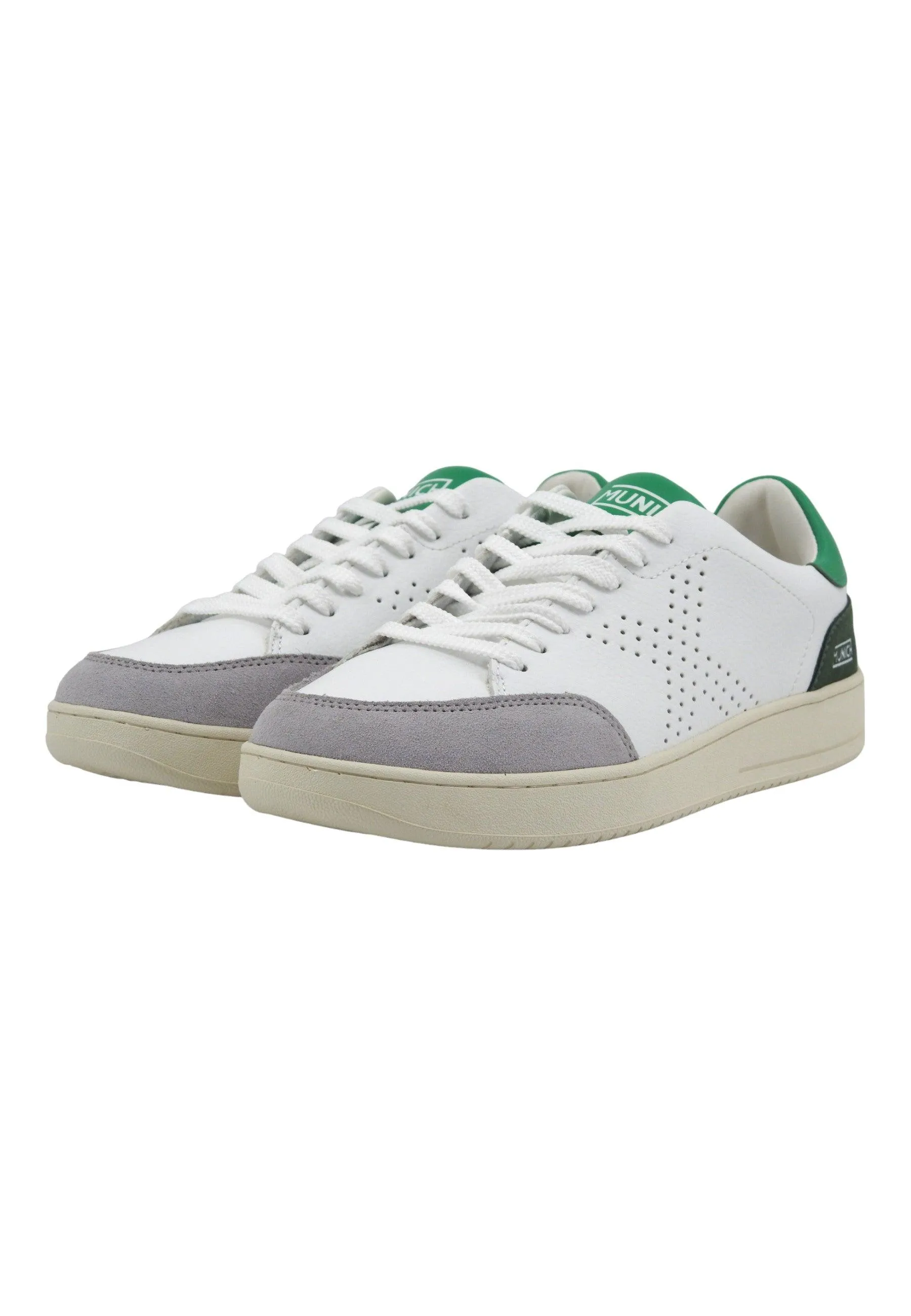 MUNICH X Court 05 Sneaker Uomo White Grey Green 8837005