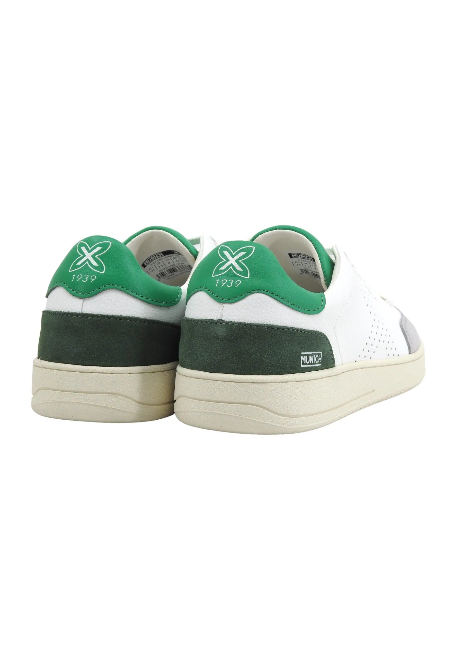 MUNICH X Court 05 Sneaker Uomo White Grey Green 8837005