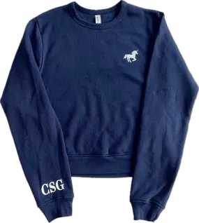 Navy Unicorn Crewneck