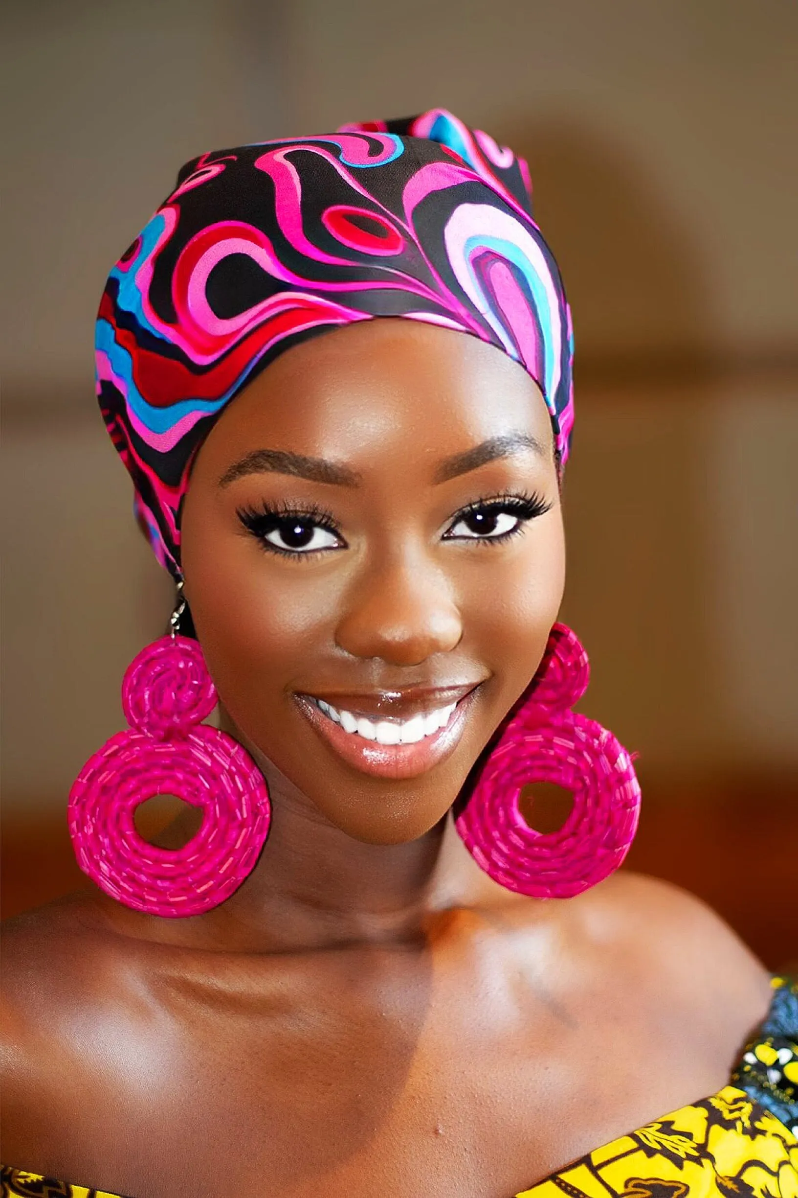 New in African Ankara Print Headwrap/Headtie - Ujunwa