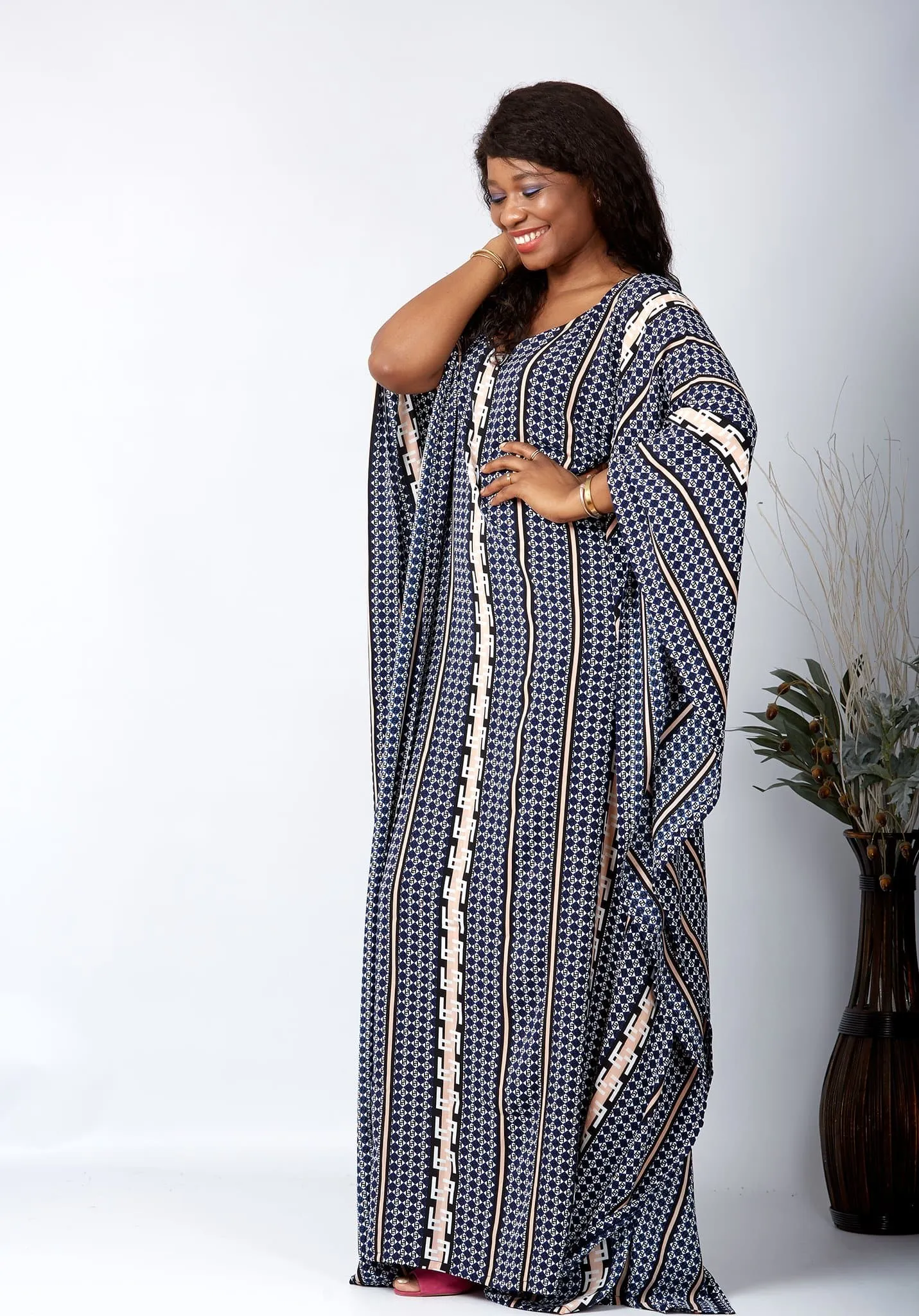 New in African Inspired Kaftan Boubou Bubu Maxi Dress - Jessica