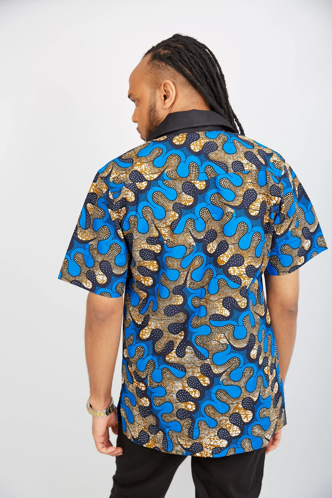 New in African Print Shirt for Men - Andy