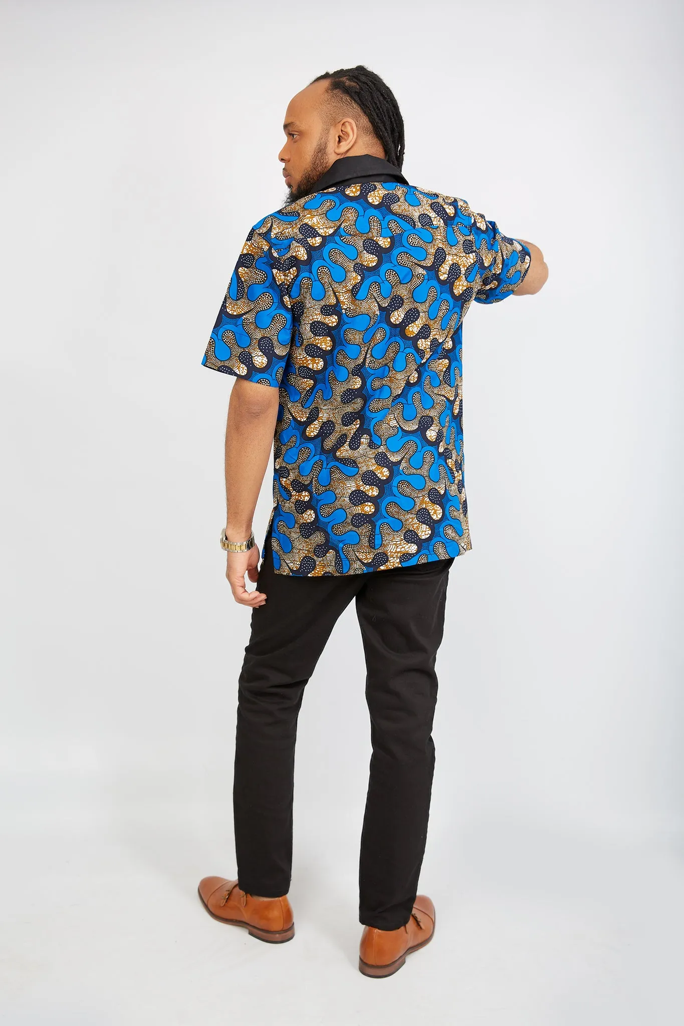 New in African Print Shirt for Men - Andy